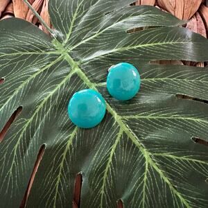 BOGO FREE BUTTON EARRINGS BLUE